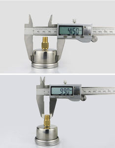 Manômetros Axiais Y40Z Aprovados pelo CE 10 Bar Rosca ZG1/8 Manômetro Hidráulico de Oxigênio Geral - Product Image 4