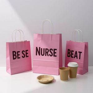 Bolsas de Papel Kraft para Café y Bebidas, Bolsa de Papel para Llevar con Logotipo Personalizado para Cafeterías y Tiendas de Té con Leche - Product Image 2