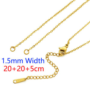 BOYIファッションジュエリーDIYアクセサリーステンレス100ピース/バッグネックレスO字型チェーン - Product Image 5