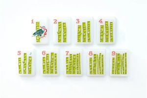 Jeu de Mahjong américain sur le thème de la nature et de la faune de l'<span class=keywords><strong>Alaska</strong></span>, design plantes et poissons frais - Product Image 5