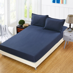 Bộ Đồ Giường Chất Lượng Cao 100% Cotton Màu Trơn Được Trang Bị Tấm Có Tính Đàn Hồi - Product Image 4