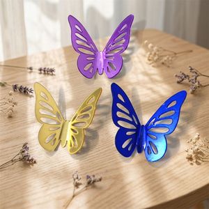 3D Butterfly Art Deco Acrylic Mirror <b>Wall</b> <b>Sticker</b> Double Layer Decorative Shatterproof for Home and Kids Room - Product Image 3