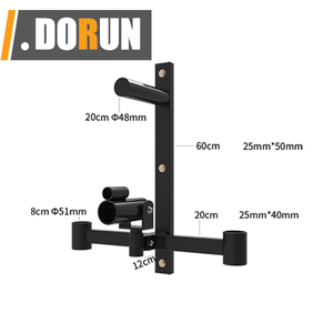 <strong>Weight</strong> Plate <strong>Storage</strong> and <strong>Weight</strong> Wing Bench Press Bar <strong>Storage</strong> Wall-Mounted with T Bar Row Platform Base - Product Image 6