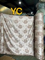 Tissu Jacquard en Polyester, tapisserie pour rideaux, motif à fleurs, Style européen, de haute qualité, livraison gratuite