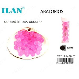 Perline Opache Rosa Scuro da 10 mm per Creazione di Gioielli - Product Image 1