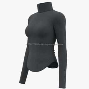 เสื้อโยคะกันแดดแบบซิปครึ่งตัว ทรงเข้ารูป ยืดหยุ่น ระบายอากาศได้ดี เหมาะสำหรับออกกำลังกายกลางแจ้ง รุ่นใหม่ประจำฤดูร้อน - Product Image 4