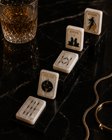 Jeu de tuiles de mahjong américain de luxe Celestial Pearl, tuiles de mahjong en acrylique design