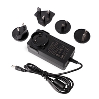 Adaptateur d'alimentation à prise interchangeable AC DC 12V 5A 60W alimentation murale 12V 5A 60Watt adaptateur avec AU US UK US