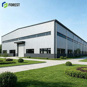 Entrepôt commercial modulaire préfabriqué en acier de qualité industrielle, structure métallique robuste à travée libre, centre de distribution métallique - Product Image 1