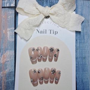 <span class=keywords><strong>Uñas</strong></span> Postizas Hechas a Mano Otoño/Invierno <span class=keywords><strong>2023</strong></span>, Diseño Ojo <span class=keywords><strong>de</strong></span> Gato Melbourne con Pedrería, Acabado Brillante <span class=keywords><strong>de</strong></span> Alta Gama, Realzan la Apariencia <span class=keywords><strong>de</strong></span> la Piel - Product Image 1