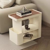 Table basse multifonctionnelle en métal et fer, design moderne, avec plateau en verre, pour salon et chambre à coucher