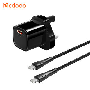 ชุดสาย<span class=keywords><strong>ชาร์จ</strong></span> <span class=keywords><strong>Mcdodo</strong></span> 400/401/469 PD USB-C <span class=keywords><strong>ชาร์จ</strong></span>เร็ว 20W พร้อมสายถัก PD 20W ยาว 1.2 เมตร สำหรับ<span class=keywords><strong>ชาร์จ</strong></span> iPhone หัวปลั๊กแบบ UK/EU/US - Product Image 1