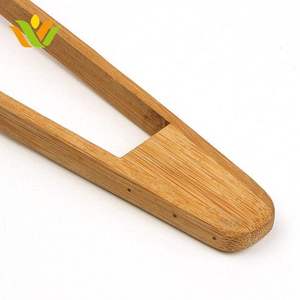 Custom Logo Bamboo Bulk Sandwich Fancy <strong>Hand</strong> <strong>Tongs</strong> - Product Image 3