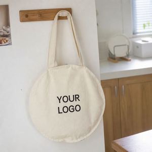 Bolsa de Viaje Circular de Lona de Gran Capacidad con Correa para el Hombro y Asa de Mano para Salidas a la Playa - Product Image 1