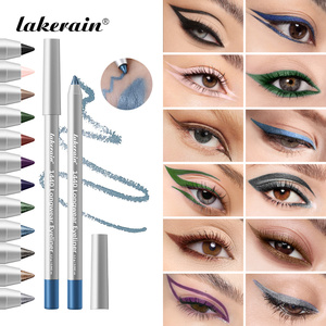 Delineador de Ojos en Gel Negro Natural a Prueba de Agua, Lápiz Cosmético Sexy, Delineador Líquido Mate Fino y Gel en un Solo Aplicador - Product Image 1
