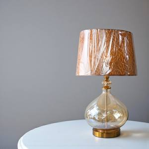 Lampe en verre intelligente avec luminosité réglable Champagne Golden Brown Modern Simple Design LED Lampe de bureau - Product Image 1