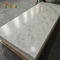 Pasokan Langsung Pabrik Lembaran Marmer Bertekstur Panel Marmer 3D Embossed Panel Dekoratif PVC Tahan Air untuk Hotel Villa