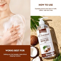 Gel Douche Hydratant au Coco Marque Blanche OEM, Glycérine Liquide, Parfum Rafraîchissant Longue Durée, Peau Lisse, Format Voyage