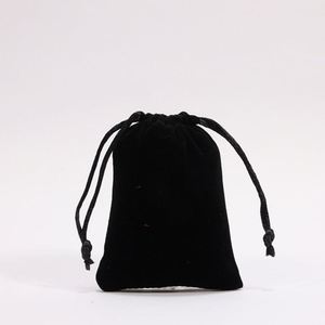 Sac à cosmétiques en velours à cordon de serrage, grand format 10x20cm, logo personnalisé, taille personnalisée, pochette en velours pas chère - Product Image 5