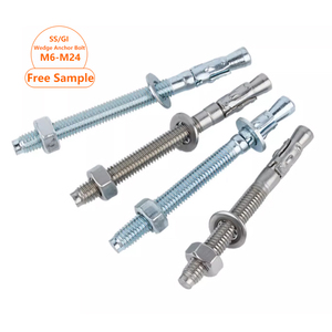 กลอนสมอเรือเหล็กชุบสังกะสีเกรด8.8 10.9สลักเกลียวยึดลิ่ม M8 M6 <span class=keywords><strong>M24</strong></span> M16 - Product Image 6