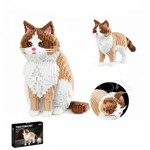 Bloques de Construcción Balody <span class=keywords><strong>2</strong></span> en 1, Modelo de Gato Transformable, Kit de Ladrillos de Construcción Micro, Juguete Creativo DIY para Niños y Adultos, Decoración del Hogar, Regalo - Product Image 1