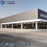 Nave Industrial de Acero 4S ShowRoom, Estructura de Acero Personalizable para Uso Comercial