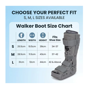 Bota Neumática Completa para Tendinitis <span class=keywords><strong>de</strong></span> Aquiles, Soporte <span class=keywords><strong>de</strong></span> Tobillo Ajustable, Andador Ortopédico para Recuperación <span class=keywords><strong>de</strong></span> Fracturas - Product Image 6