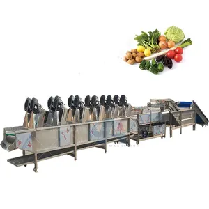 Linha de embalagem para lavagem de salada de vegetais/Linha de processamento de vegetais e frutas/Linha de produção de vegetais congelados