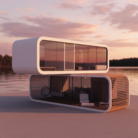 Conteneur en acier préfabriqué de haute qualité, design tropical exquis pour hébergement hôtelier extérieur