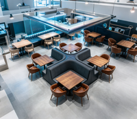 Meubles de restaurant personnalisés, canapé de bar en cuir pour mobilier de chicha, discothèque, KTV, restaurant, hôtel - Meubles commerciaux de luxe