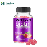 Bonbons gélifiés à la biotine pour adultes OEM ODM, vitamines pour les cheveux, la peau et les ongles, non destinés aux femmes enceintes et aux nouveau-nés, produit de beauté à étiquette privée