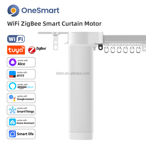 OneSmart Tuya Smart Life Wifi Zigbee Système de rail motorisé intelligent pour rideaux électriques avec commande vocale Alexa et <span class=keywords><strong>Google</strong></span> - Product Image 1