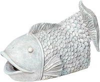 Statue décorative extérieure en résine pour animaux Ornements Fish Gouttière Downpout Extension avec modèle