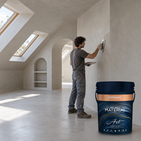 Revêtement Microciment Imperméable Peinture Microciment Antidérapante Revêtement de Sol en Béton Sans Joint Résistant à l'Usure Lavable pour Intérieur