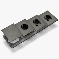 Interruptores y Enchufes de Pared WESA Ultrafinos con Botón Pulsador EU de 1/2/3 Vías con Enchufe USB Tipo C, Combinación Libre, Diseño Moderno de Lujo