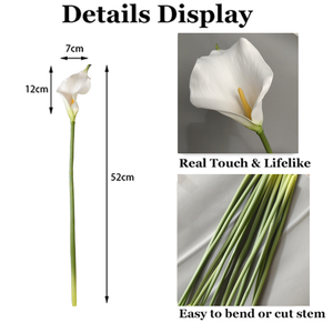 Fleurs artificielles <span class=keywords><strong>de</strong></span> lys blancs en PU <span class=keywords><strong>de</strong></span> haute qualité, toucher réaliste, <span class=keywords><strong>pour</strong></span> <span class=keywords><strong>centre</strong></span> <span class=keywords><strong>de</strong></span> <span class=keywords><strong>table</strong></span>, décoration <span class=keywords><strong>de</strong></span> la fête des mères, Noël - Imperméables - Product Image 5