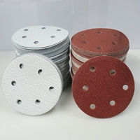Disque abrasif en carbure de silicium PSA haute densité de 5 pouces, 1 mm, avec support en papier kraft pour polissage du marbre, OEM