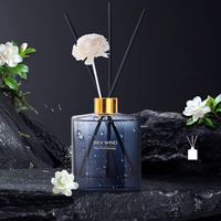 Lot de diffuseurs à bâtonnets en verre de 200 ml en forme de fleur, DIY, longue durée, sans BPA, sans alcool, écologiques, marque privée, pour l'ambiance