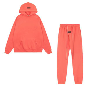 Tuta da Uomo Personalizzabile Oversize con <span class=keywords><strong>Felpa</strong></span> con Cappuccio <span class=keywords><strong>e</strong></span> Zip <span class=keywords><strong>e</strong></span> Pantaloni <span class=keywords><strong>Jogger</strong></span> Svasati Set Completo - Product Image 4