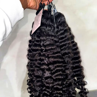 Paquetes de Cabello Humano Rizado Birmano al por Mayor, Ondulado Profundo, Cutícula Alineada, de un Solo Donante