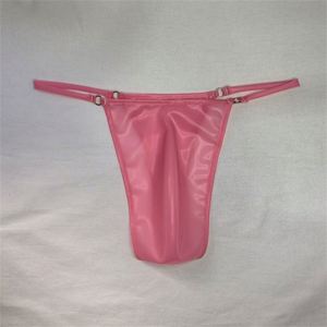 Nouveau <span class=keywords><strong>Latex</strong></span> Hommes String Sexy Culotte Sac avec Mode Garçons Taille Basse <span class=keywords><strong>Shorts</strong></span> En Caoutchouc T-Type Pantalon - Product Image 4