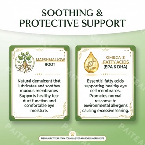 Compresse Premium <span class=keywords><strong>per</strong></span> la Rimozione delle Macchie Lacrimali <span class=keywords><strong>per</strong></span> Animali Domestici, Integratore <span class=keywords><strong>per</strong></span> la Salute degli Occhi Senza Tiosina <span class=keywords><strong>per</strong></span> <span class=keywords><strong>Cani</strong></span> e Gatti, OEM Private Label - Product Image 4