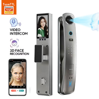 Orbita Easy Installation Slimme Deurvergrendeling met 3D Gezichtsherkenning, Tuya App Besturing, Vingerafdruk en RFID-kaart voor houten deuren