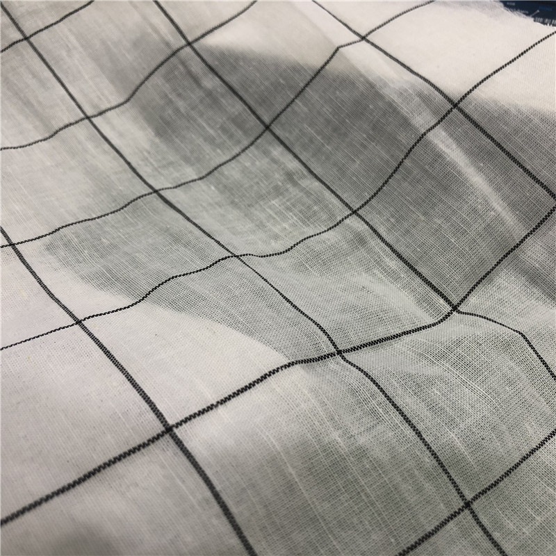 Оптовая продажа, в наличии, летняя легкая хлопковая льняная ткань для одежды