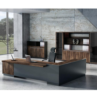 Table de bureau de direction moderne de luxe sur mesure pour PDG et cadres