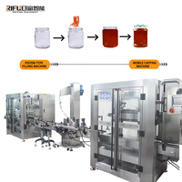 Línea de Producción Automática para Llenado de Líquidos 3000-8000 BPH ±0.5-1% para Pasta, Salsa, Crema y Aceite