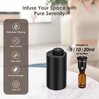 Diffuseur d'huiles essentielles sans eau, rechargeable par USB, LED coloré, portable, sans fil, diffuseur d'arômes, minuterie, pour la maison, la voiture, le bureau