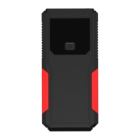 Helloleiboo T5 Démarreur de Voiture Portable 6000mAh avec Affichage Numérique, Lampe LED, Câble USB et Pinces Standard – Couleur d'Urgence