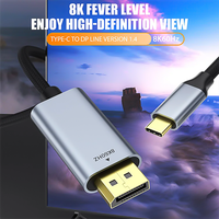 Haute Qualité 8K 60Hz Type C vers Displayport Câble Nylon Tresse USB C vers PD Câble pour Ordinateur Portable PC TV