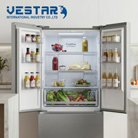 Réfrigérateur côte à côte silencieux avec distributeur d'eau et machine à glaçons, certifié CE, pour usage domestique discret